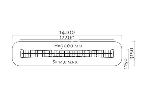 Пространственная канатная конструкция 34006.21