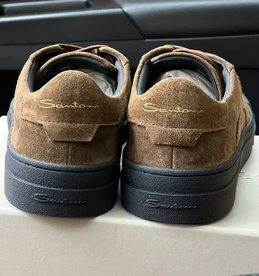 Кеды Santoni, замшевые