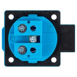 Розетка ЭРА R(PAN)-16-2P-PE-IP54 панельная скрытая с крышкой 112 2Р+PЕ 16А 220В IP54 | Силовые разъёмы