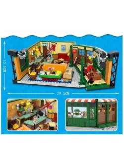 Конструктор Центральный парк кафе Друзей 1228 деталей 12107