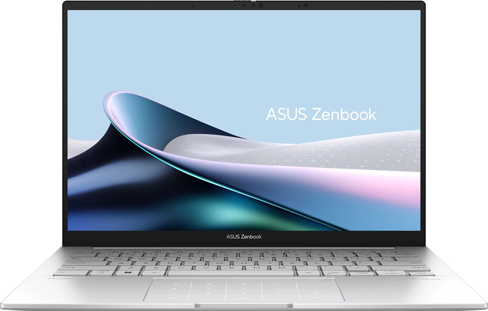 Ноутбук  ASUS Zenbook 14 OLED UX3405MA-QD988 14 ", Core Ultra 5, 16 Гб RAM, 512 Гб SSD, Arc graphics, Серебристый