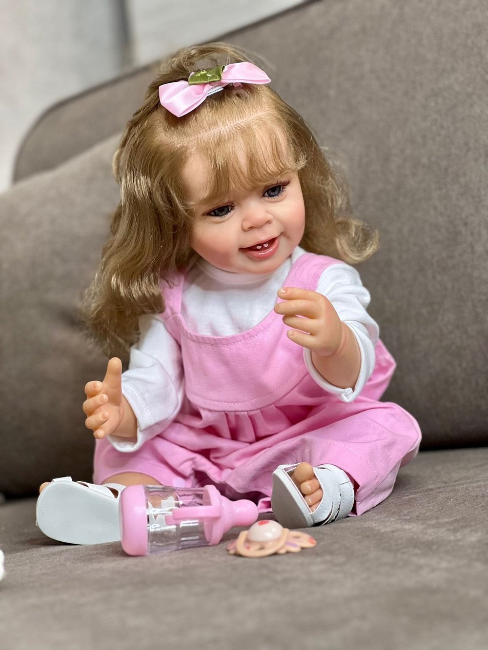 Кукла Реборн виниловая 55см в пакете (FA-037)