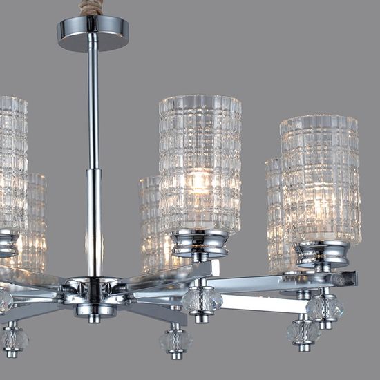 Люстра потолочная ILLUMICO E14  IL8678-8P-20 CR