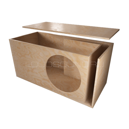 Короб-конструктор для сабвуфера 1х12", щель (фанера)