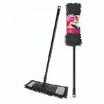 Швабра СТАЙЛ Пепита с телескопической рукояткой 130 см, насадка микрофибра YORK