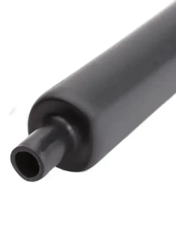 термоусадка для проводов КВТ, термоусадочная трубка с клеевым слоем ЧЕРНАЯ 6/2 мм длина 1м. ТТК(3:1), Клеевая трубка для проводов, с подавлением горения