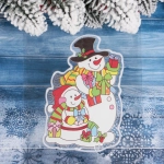 Наклейка на стекло «Зимние друзья!» 15*20 см