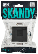 SKANDY Розетка компьютерная RJ45 кат.5E SK-K01T титан IEK