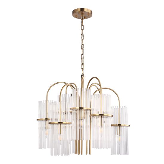 SL6145.303.09 Светильник подвесной ST-Luce латунь/прозрачный E14 9*40W TASSE