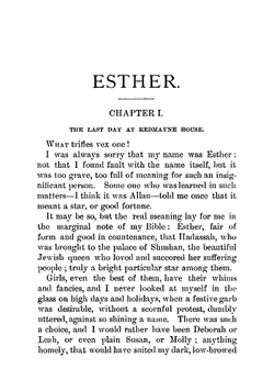 Esther. A Book For Girls | сборник