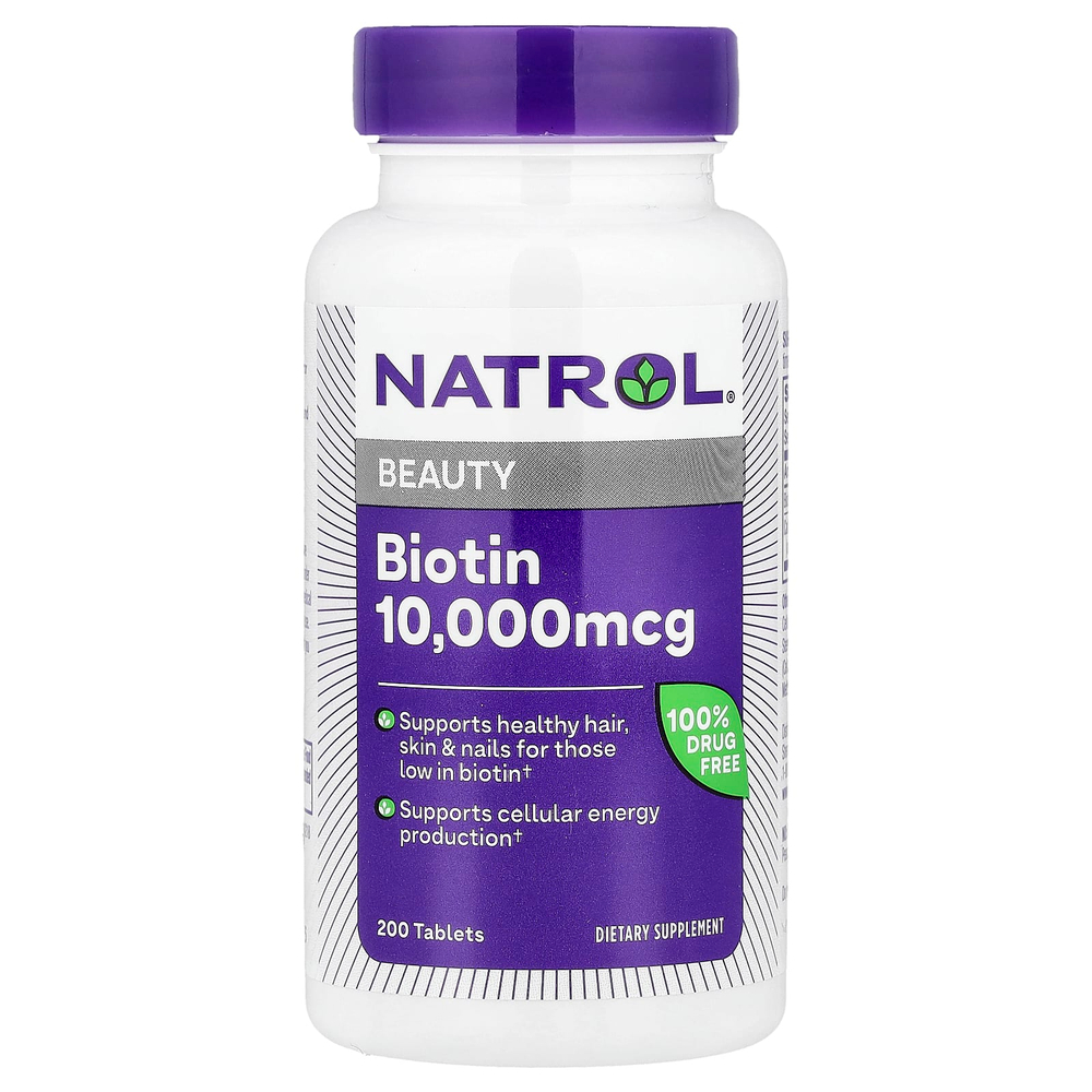 Natrol, биотин, 200 таблеток