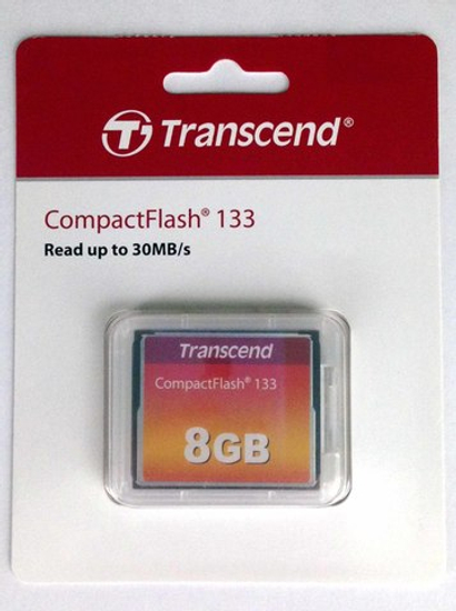 Карты памятиTransсend Compact Flash -8GB 133х