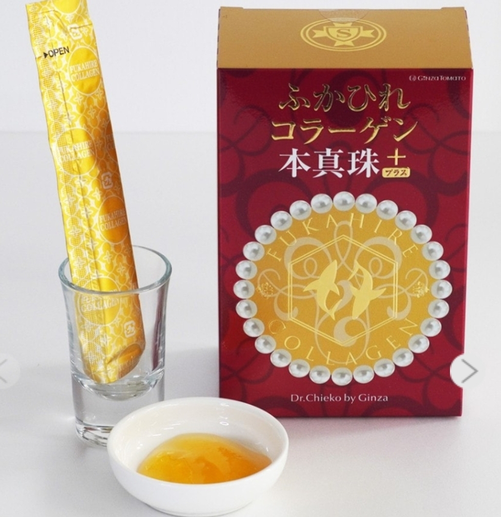 Акулий коллаген GINZA Tomato c натуральным экстрактом жемчуга (30 пак в форме желе )
