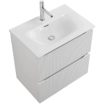 Тумба с раковиной BelBagno 60 UNO-MINI-600-2C-SO-BO+BB-8099-3-60 Bianco Opaco