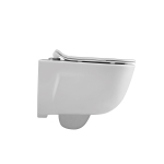 Унитаз подвесной Idea VT1-33 безободковый, цвет белый, ультратонкое soft-close сиденье