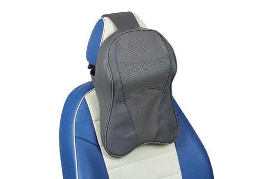 Автомобильная подушка под шею из натуральной кожи