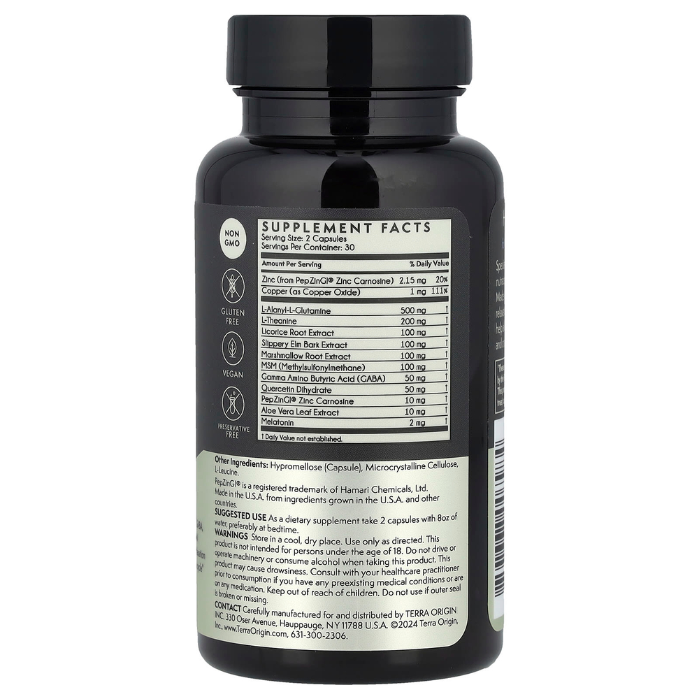 Terra Origin, Healthy Gut ™ Reset PM, 60 капсул