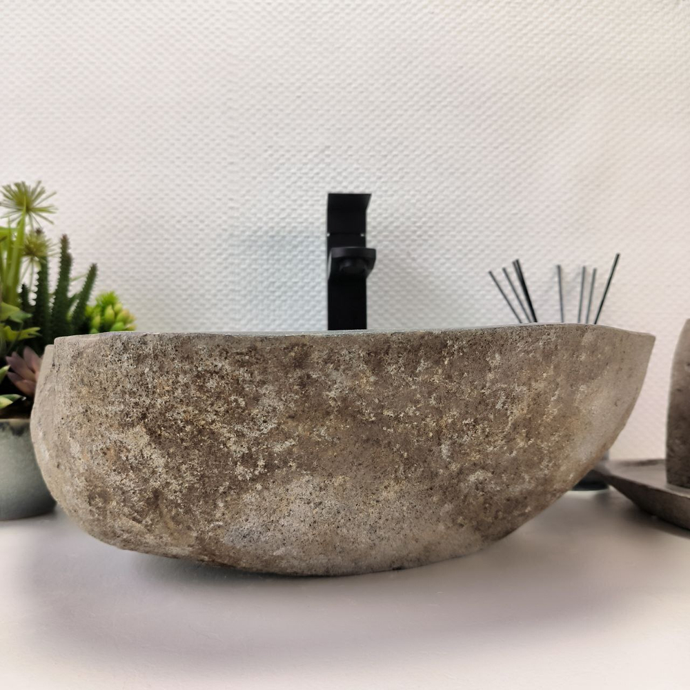 Раковина из речного камня RS-63860 (45*40*14) 0121