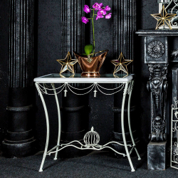 Консоль Медичи белый антик Объект мечты