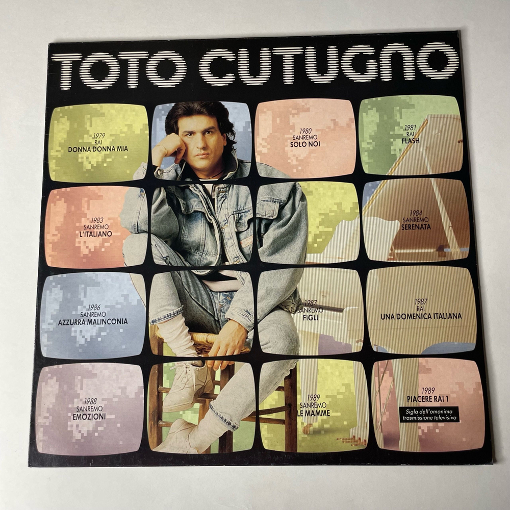 Винтажная виниловая пластинка LP Toto Cutugno Тото Кутуньо (Италия 1989)