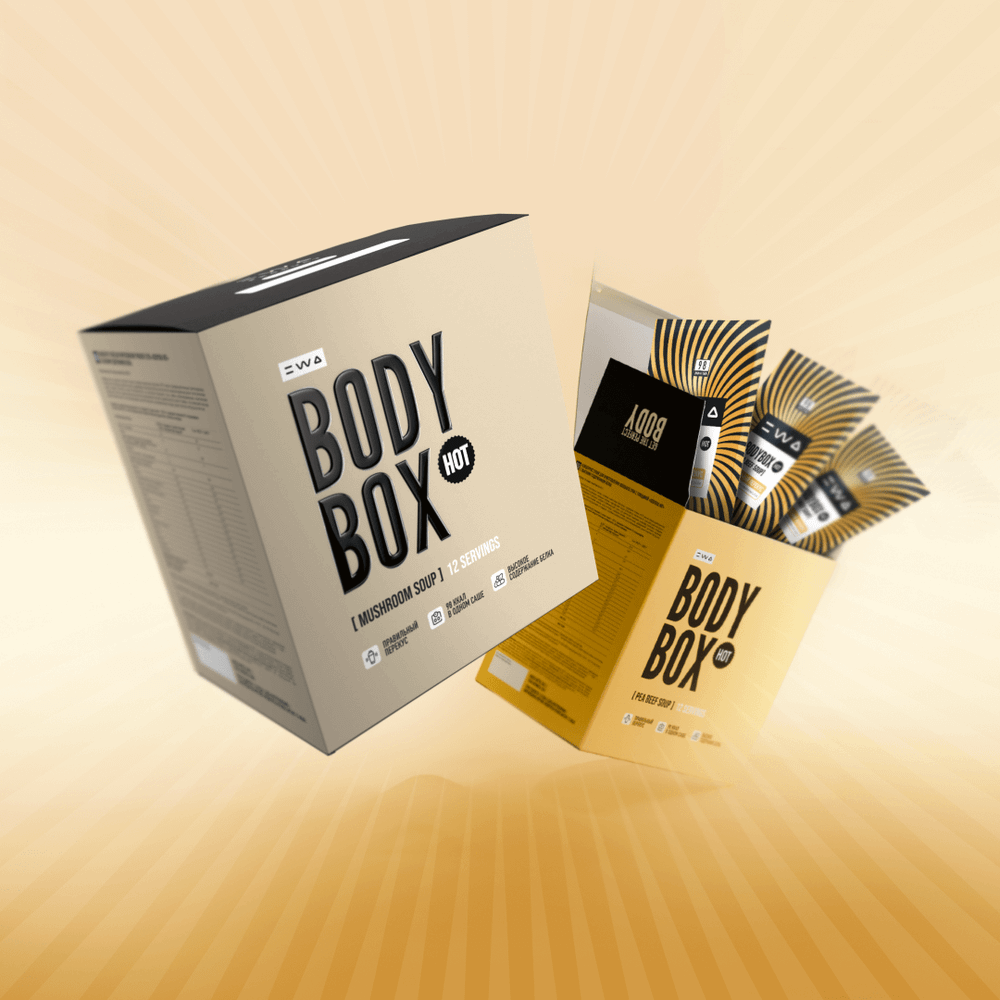 Коктейль со вкусом грибного супа , 98 ккал в одном саше-пакете