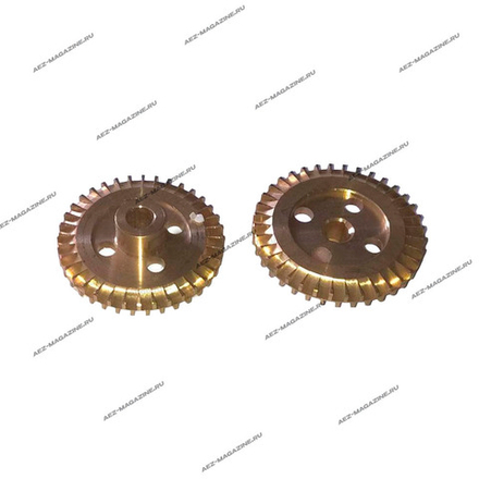 Крыльчатка для насоса металлическая D-61x10мм скос с 2 сторон, H-18мм