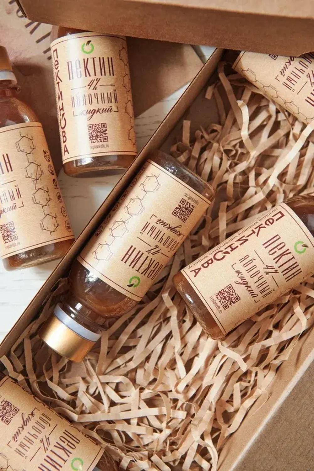 "ПЕКТИНОВА" Жидкий яблочный пектин, 21 бутылочка по 0,1 литра.