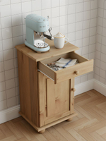 Тумба, 48х39х81, Лена, однодверная, из массива дерева, с ящиком, буфет для кухни, бейц, Dipriz