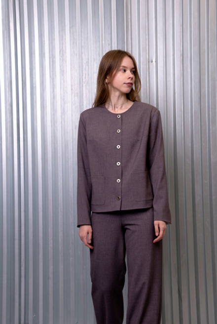 Жакет женский 3883ВПБ, Кофе #519Коф043883ВПБ