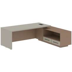 Стол руководителя с тумбой VCT 2319(R)  2300х1900х750 VELION