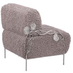 Кресло Нимфея Серый Античное серебро