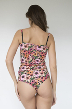 Трусики-бразилиана Rudbekia с цветочным принтом (Размер: L) (Цвет: разноцветный)