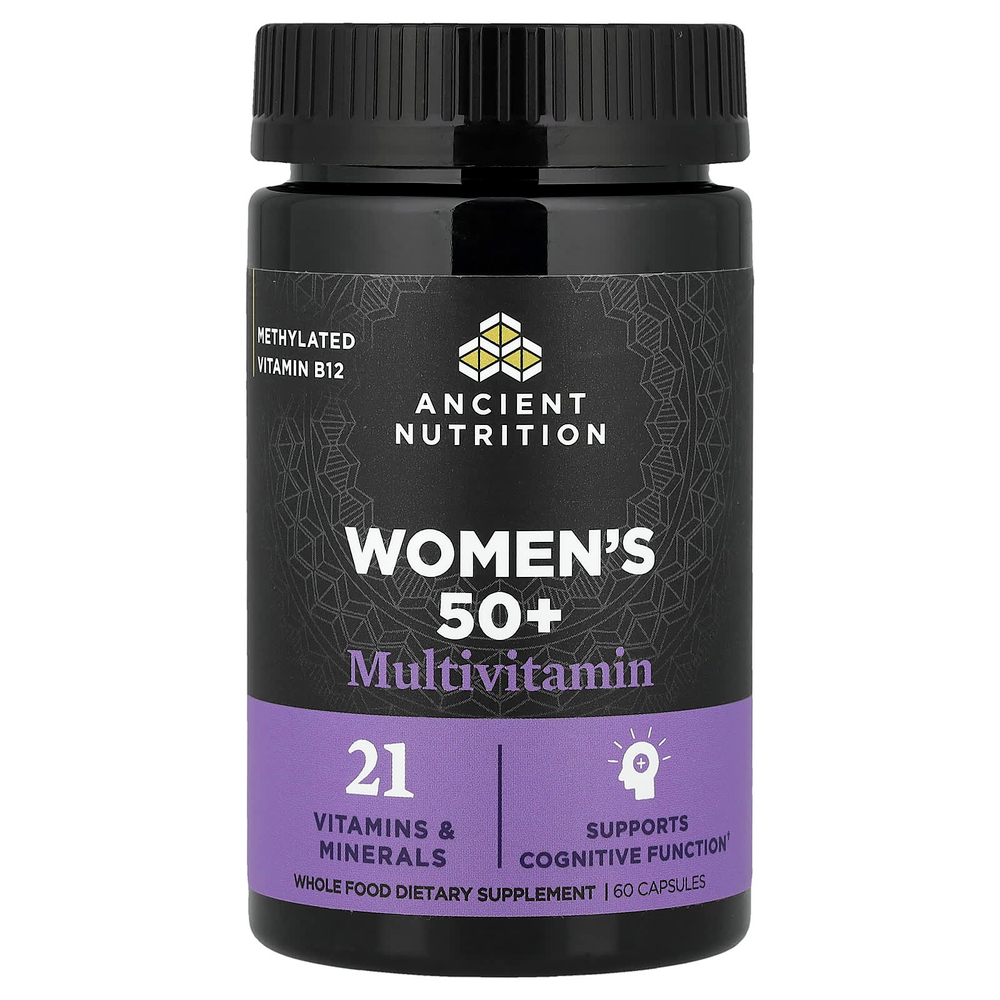 Ancient Nutrition, мультивитамины для женщин старше 50 лет, 60 капсул