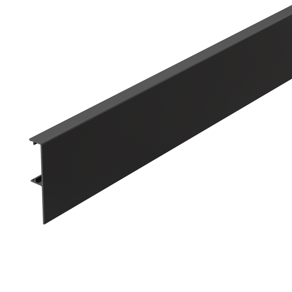 Комплект верхняя направляющая + декор.планка SLD.Comfort-PRO.KIT/3000 track + dec (3м) BL черный