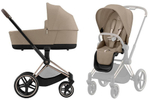 Коляска Cybex Priam IV Rosegold complete Cloud G Stone Grey Plus Base G 3 в 1 Cozy Beige