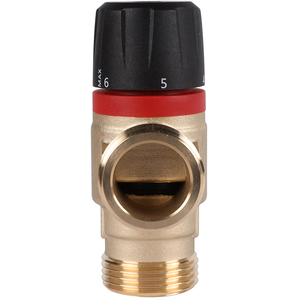 Клапан термостатический смесительный ROMMER - 1" (НР/НР, 35-60°C, Kvs 2.5, L-смешивание)