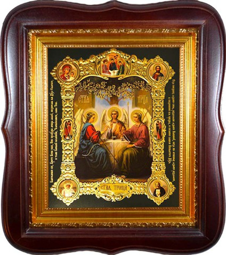 Икона Святая Троица. Печатная икона.