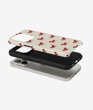 Чехол PONY (бордовый) для iPhone