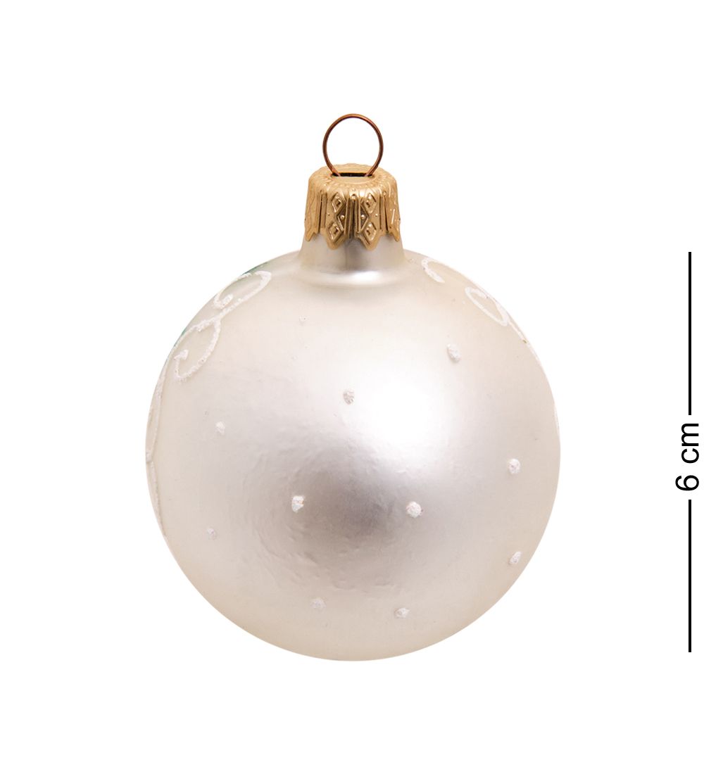 НФШ-1530 Ел.украшение Шар «Домик с часами» 60 мм