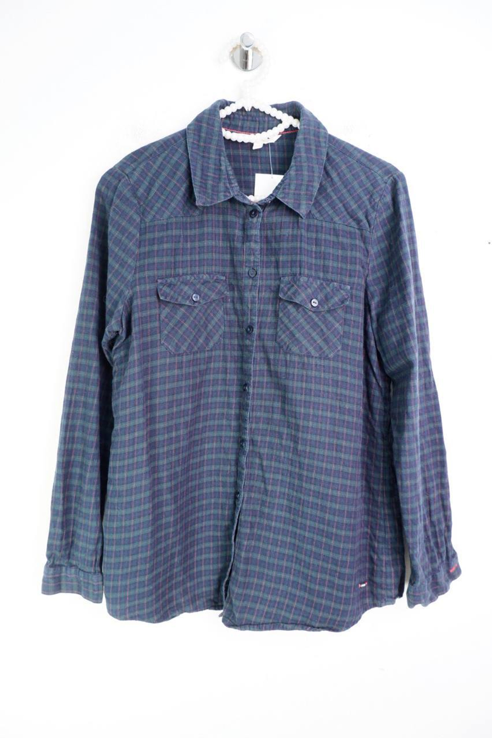 Рубашка Tom Tailor в клетку, маркировка S, визуально на 44 размер