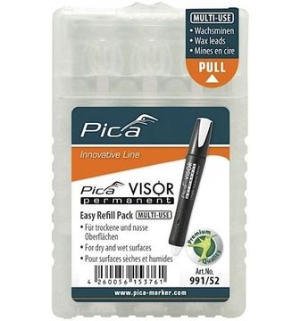 Сменные грифели для маркера Pica - Visor permanent (Белые) 4 шт PICA-MARKER 991/52