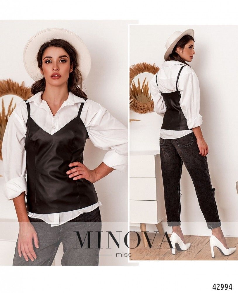 Майка 2164-черный Minova