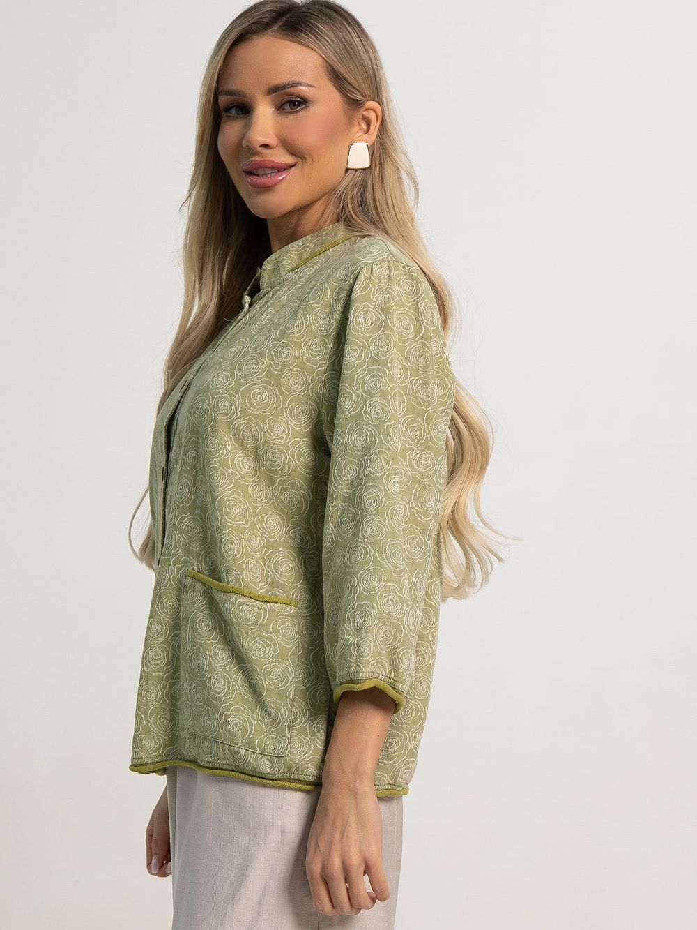 Жакет летний Бияги (олива) Б15529-4М LT Collection