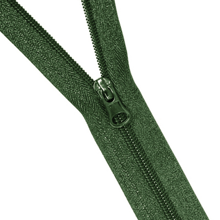 Молния витая, двухзамковая YKK Тип 5 70 см, цв.зеленый
