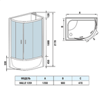 Душевая кабина WeltWasser WW500 HALLE 1201 120х90