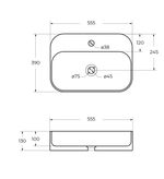 Раковина накладная Cezares CZR-6616