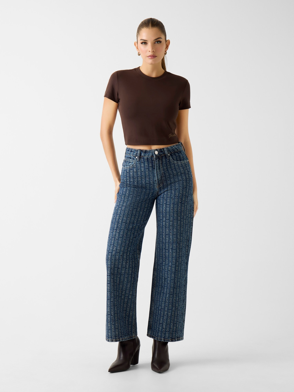 Джинсы WIDE LEG  женские GUESS