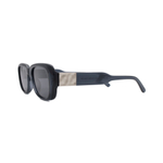 Очки Genex Sunglasses 696 c.119 прямоугольные прозрачно-синие с серебром