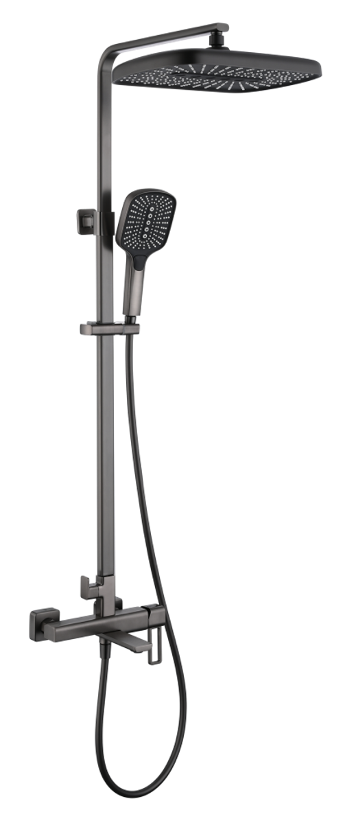12163-Q Душевая система (ГРАФИТ) GANZER (5/1шт)