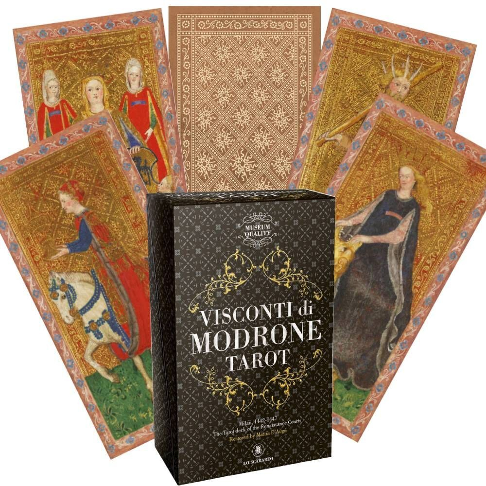 Набор "Visconti di Modrone Tarot. Museum Quality / Таро Висконти ди Модроне. Музейное качество"